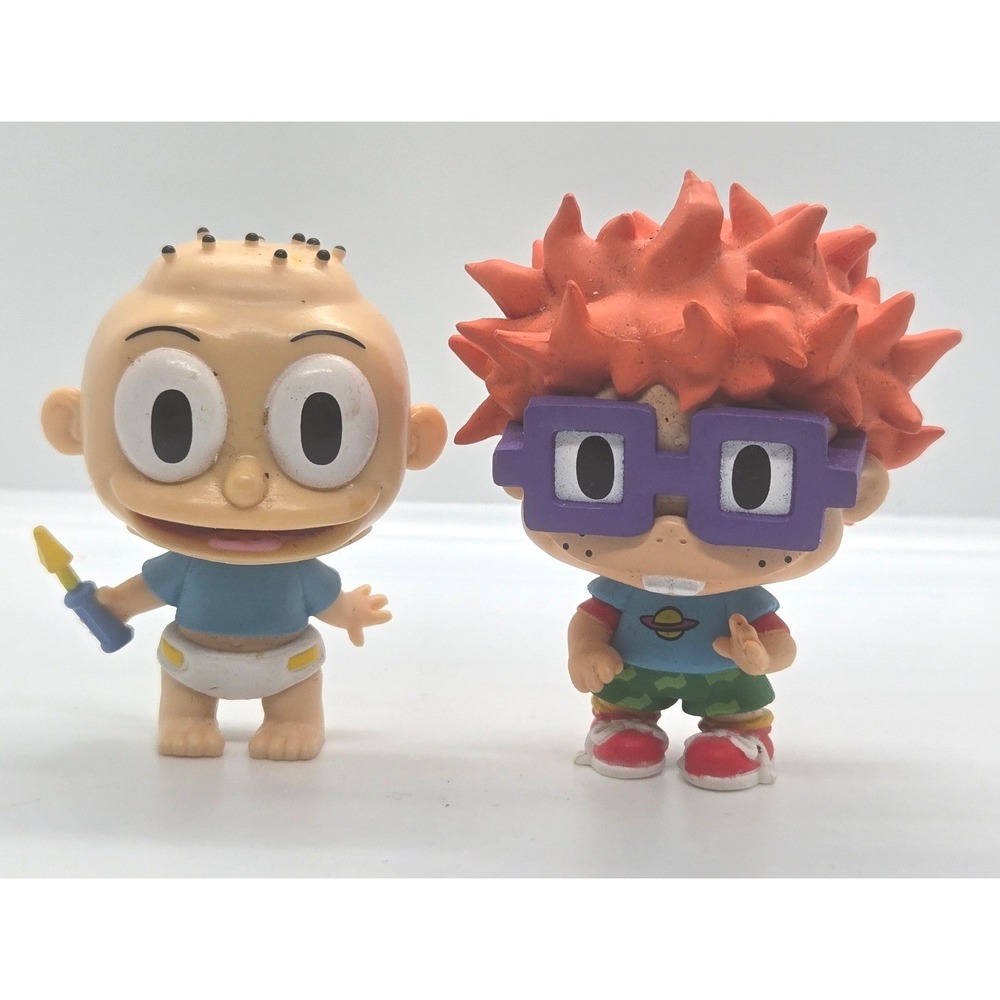Vintage 1998 Rugrats Tommy & Chuckie Figures Burger King Nickelodeon Toys